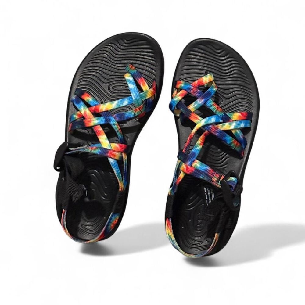 Chaco Z/Volv X2 Strappy Sandals - Rainbow Tie-dye | Like New | Size 7